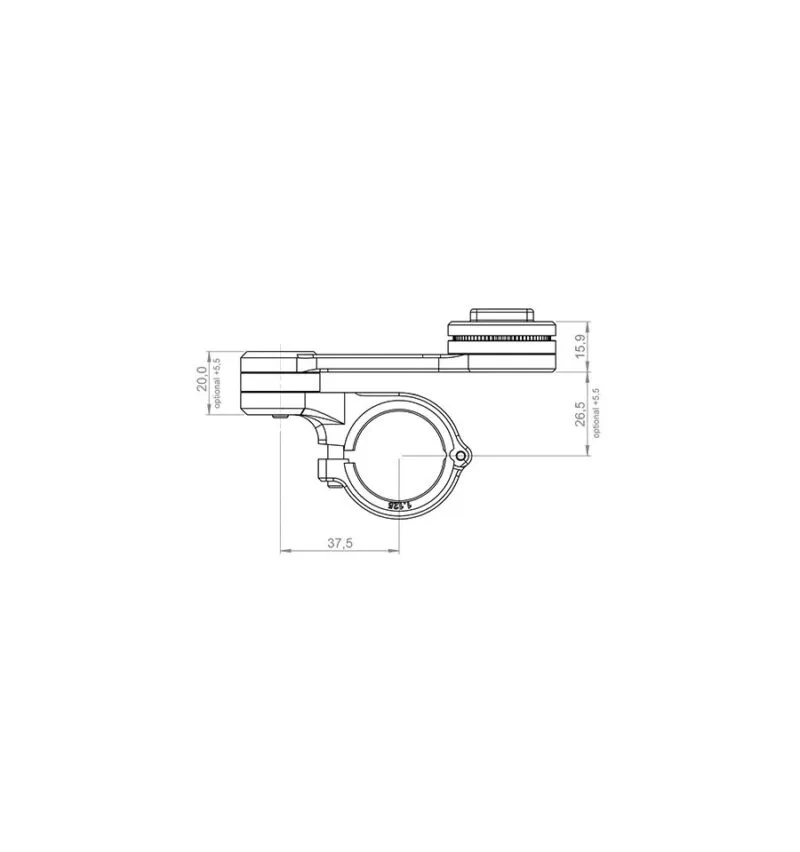 Sp-Connect Moto Mount Pro Chrome - Mounts / Fästen