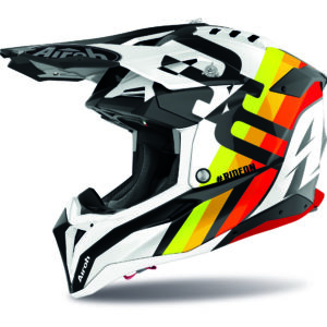 Airoh Hjälm Aviator 3 Rainbow vit