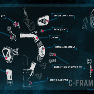 Leatt Hinge assembly C-Frame Left