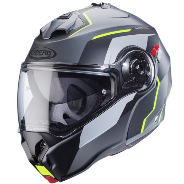 Caberg Duke Evo Move Matt Grå/Svart/Neongul