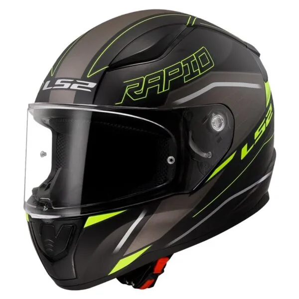 LS2 FF353 Rapid II Rokku Svart/Gul