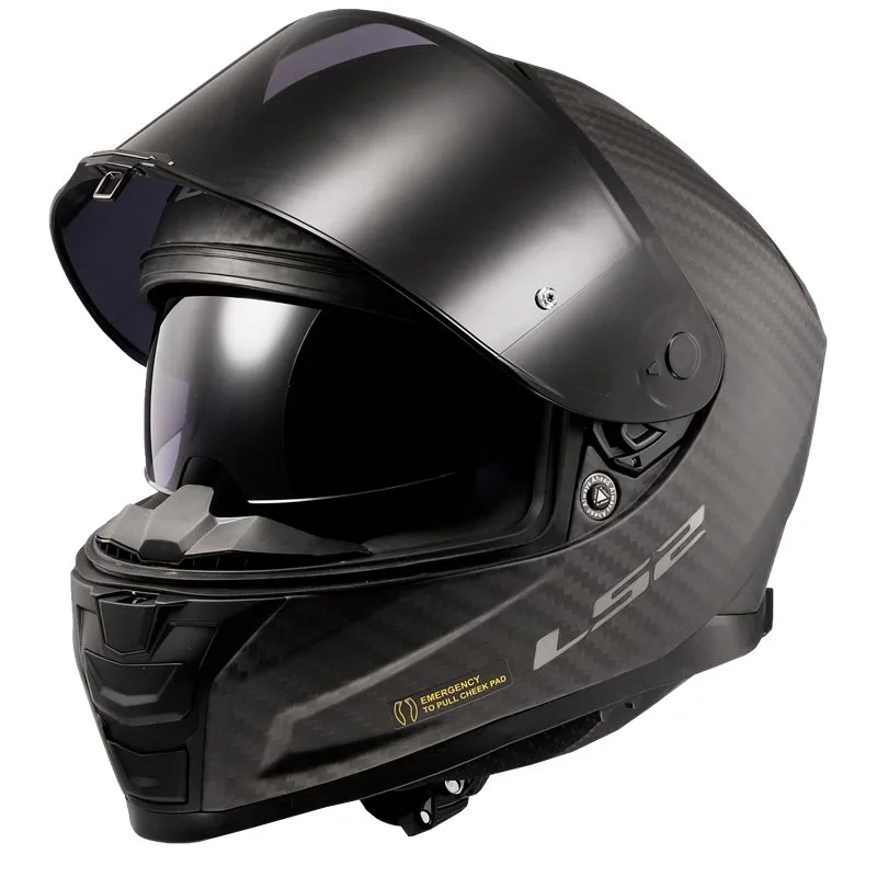 LS2 FF811 Vector II Carbon Mattsvart Sporthjälm