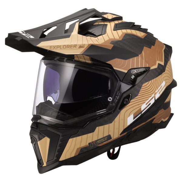 LS2 MX701 Explorer Carbon Trick Brun/Sand
