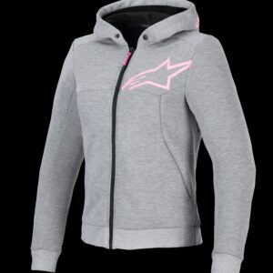 Alpinestars Hoodie Dam Chrome v2 Grå/Rosa