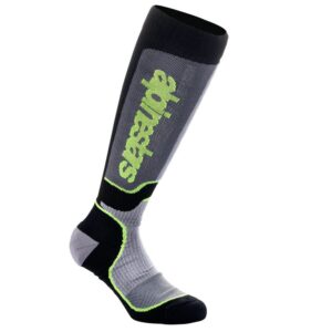Alpinestars Strumpor MX Plus Svart/Grå/Fluo Gul