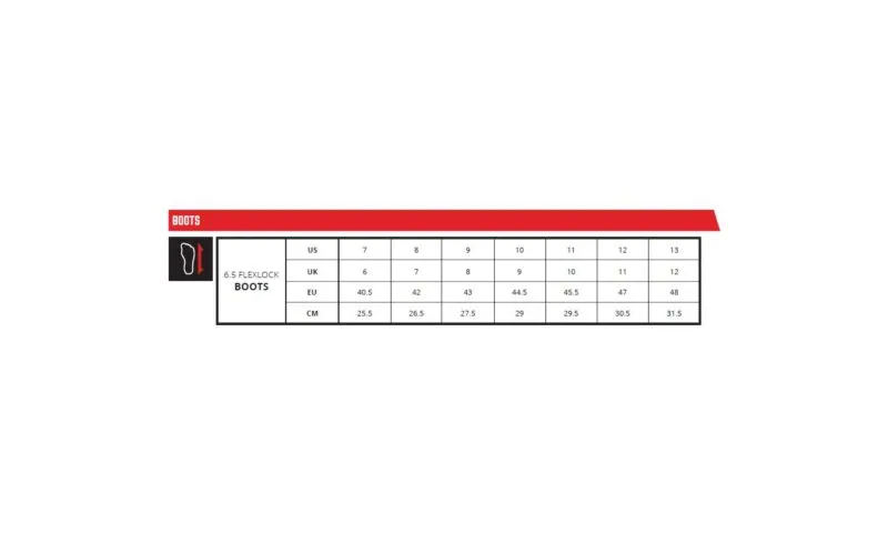 Leatt-Boots_Sizing-Chart Leatt Stövel 4.5 Enduro Svart/Grå
