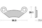 Sbs Bromsklossats Sintered Offroad - Bromsbelägg