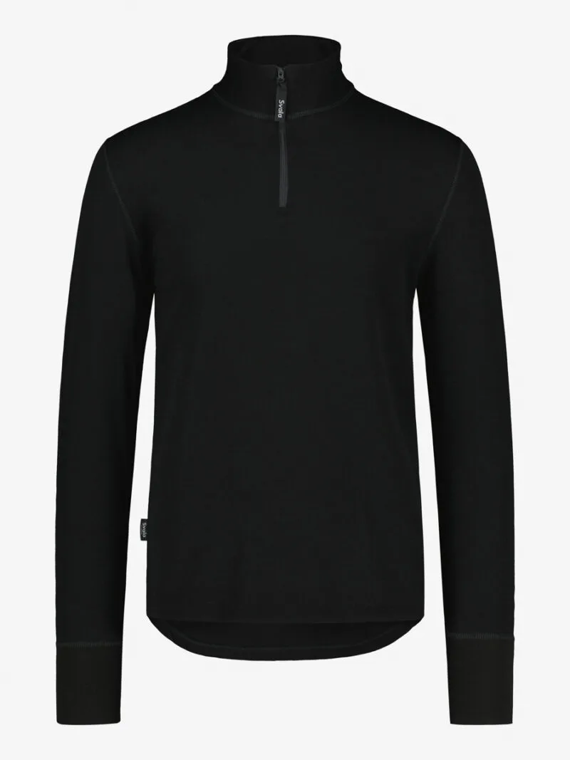 SVALA Merino Extreme Zip-Neck unisex svart