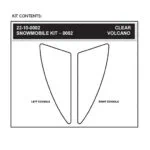 Stompgrip Snowmobile Tank & Console Grip - Volcano : Clear - Tankpads
