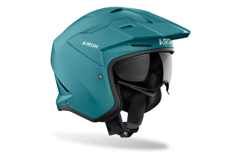 03112a8a5838429a1379e13d59584b4e93a7a53a_57_26083_6_1 Airoh Hjälm Kombakt Color petrol Grön matt