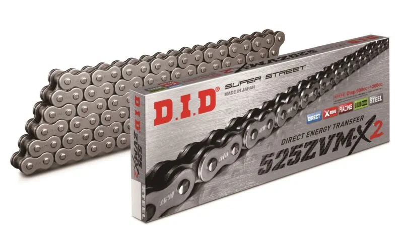 0617_525ZVMX2_Steel_P_togo D.I.D 525ZVM-X2 Chain+Connecting link rivet type (ZJ) - Kedjor