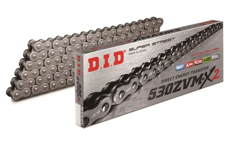 0617_530ZVMX2_Steel_P_togo D.I.D 530ZVM-X2 Chain+Connecting link rivet type (ZJ) - Kedjor