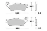 Sbs Bromsklossats Racing Sintered - Bromsbelägg