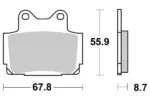 Sbs Bromsklossats Sintered bak