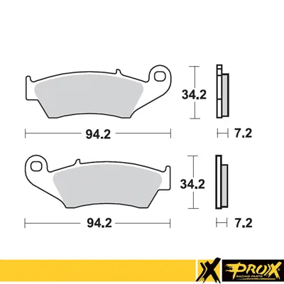 07ee1fb42f34dbc8406e01d2fa946503a4cca83c_400_37_103202 ProX Bromsbelägg fram CRF250/450R '02-20 + KX250F/450F '04-20