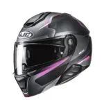 HJC Hjälm i91 Felio Grå/Rosa MC8SF L