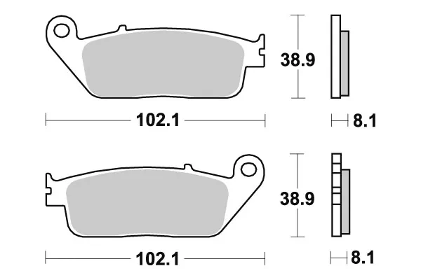 Sbs Bromsklossats Sintered