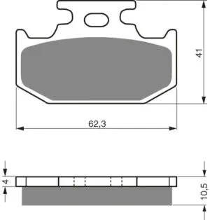 GOLDFREN Bromsbelägg 100 Ceramic Carbon K1