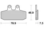 Sbs Bromsklossats Ceramic - Bromsbelägg