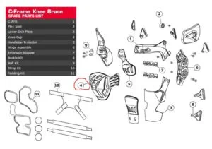 Leatt Knee cup C-Frame