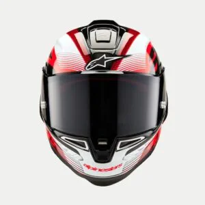 Alpinestars Hjälm Supertech R10 Team Svart/Carb/Röd/Vit
