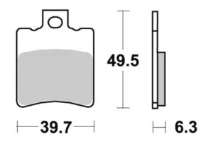 Sbs Bromsklossats Ceramic (697HF)