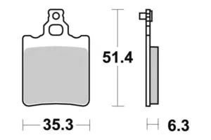 Sbs Bromsklossats Ceramic (574HF)