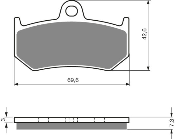 GOLDFREN Bromsbelägg 235 Ceramic Carbon S3