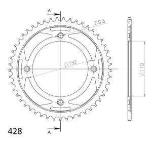 Supersprox Bakdrev Stål RFE-898:50