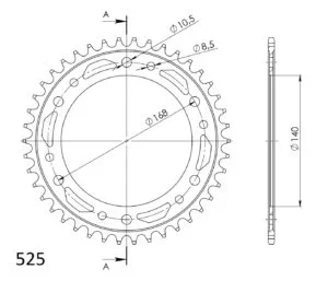 Supersprox Bakdrev Stål 6.42