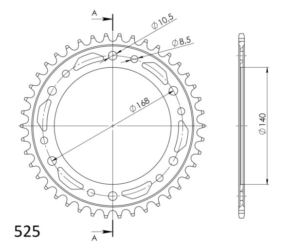 Supersprox Bakdrev Stål 6.42