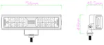 Kinwons Led Arbetsljus side shooter 24x3w 10x3w - Lampor & linser