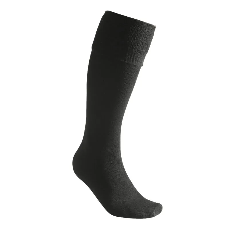 Woolpower Knähöga sockor 400 Merino svart