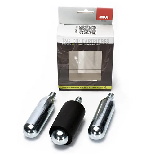 12cfff6225dbbd3b90b6b3fccf42f050d16d5da0_322_S450KIT Givi Set of three CO2 cans for the Tubeless Tyres Repair Kit (S450) - Tillbehör & reservdelar