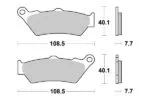 Sbs Bromsklossats Sintered - Bromsbelägg