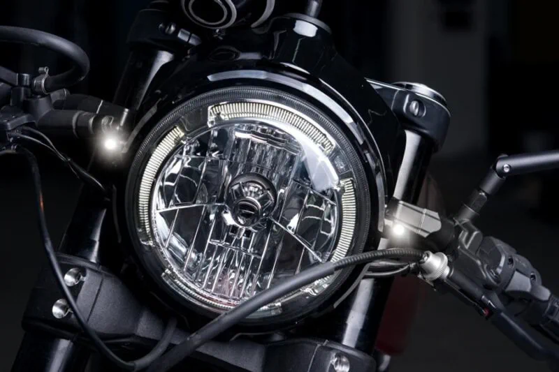 Kellermann Atto® WL chrome w/ clear glass - Blinkers & reflexer