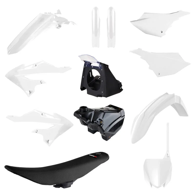 178-91572 Polisport Complete Restyle Kit YZ125/250 02-21 22 style White - Plastkit