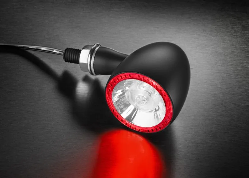 Kellermann Bullet 1000® DF black w/ clear glass - Blinkers & reflexer