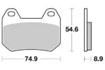 Sbs Bromsklossats Ceramic - Bromsbelägg