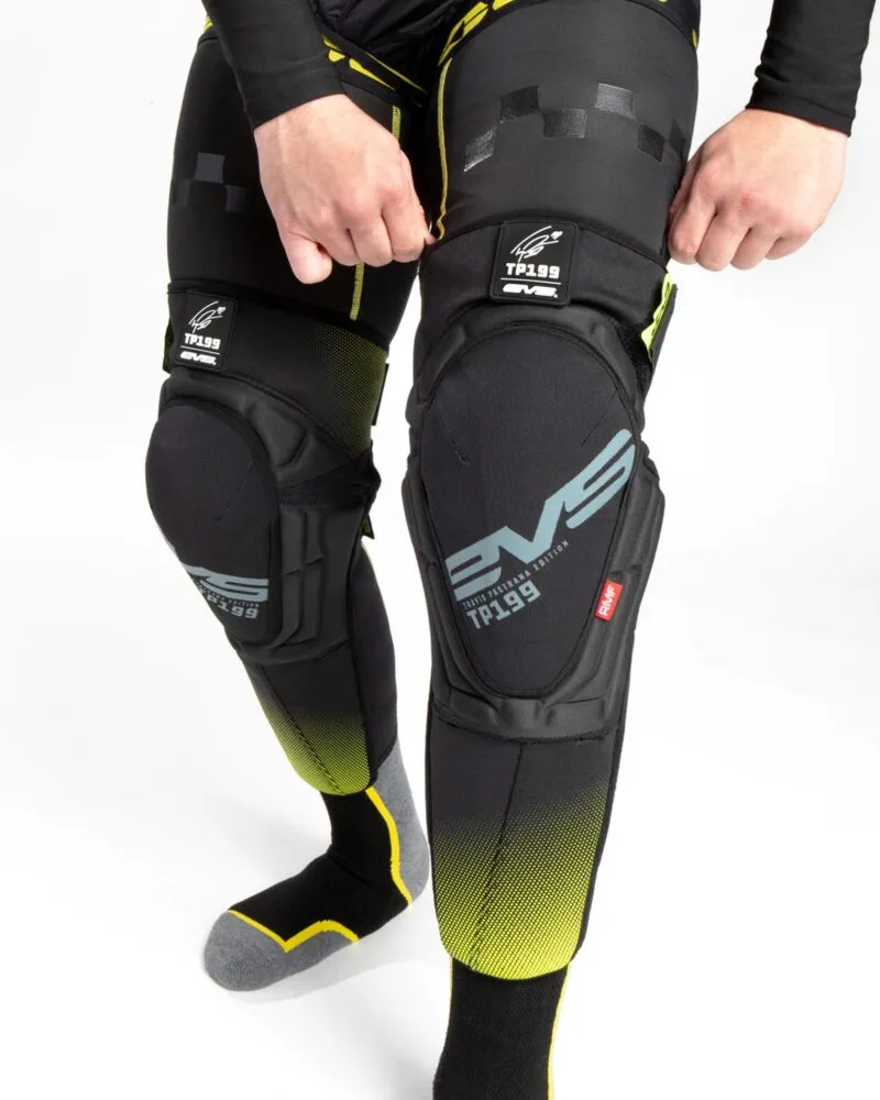 EVS TP199 Knä-/skenbensskydd Svart/Hi Vis