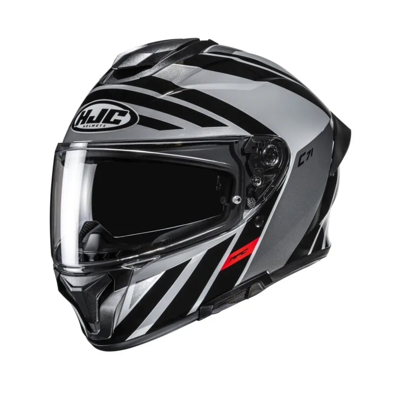 1d006aaa5339c9e1a2cd33411fa0c845c9d71dc6_630_26594_5 HJC Helmet C71 Faber Svart/Grå MC5