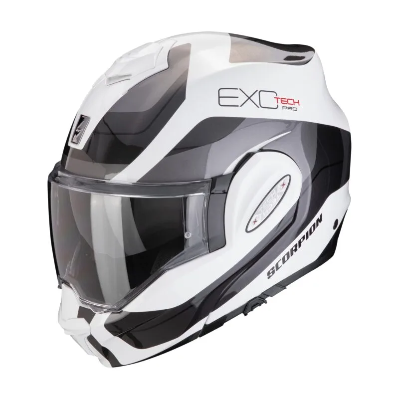 1e395ecacad8547bcf0c0ff846c1f03f4010ab83_A_scorpionEXOTECHEVOPRO_COMMUTA_WhiSil SCORPION Hjälm EXO-TECH EVO PRO Commuta vit/röd