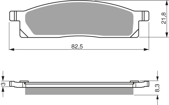 GOLDFREN Bromsbelägg 034 Ceramic Carbon S33