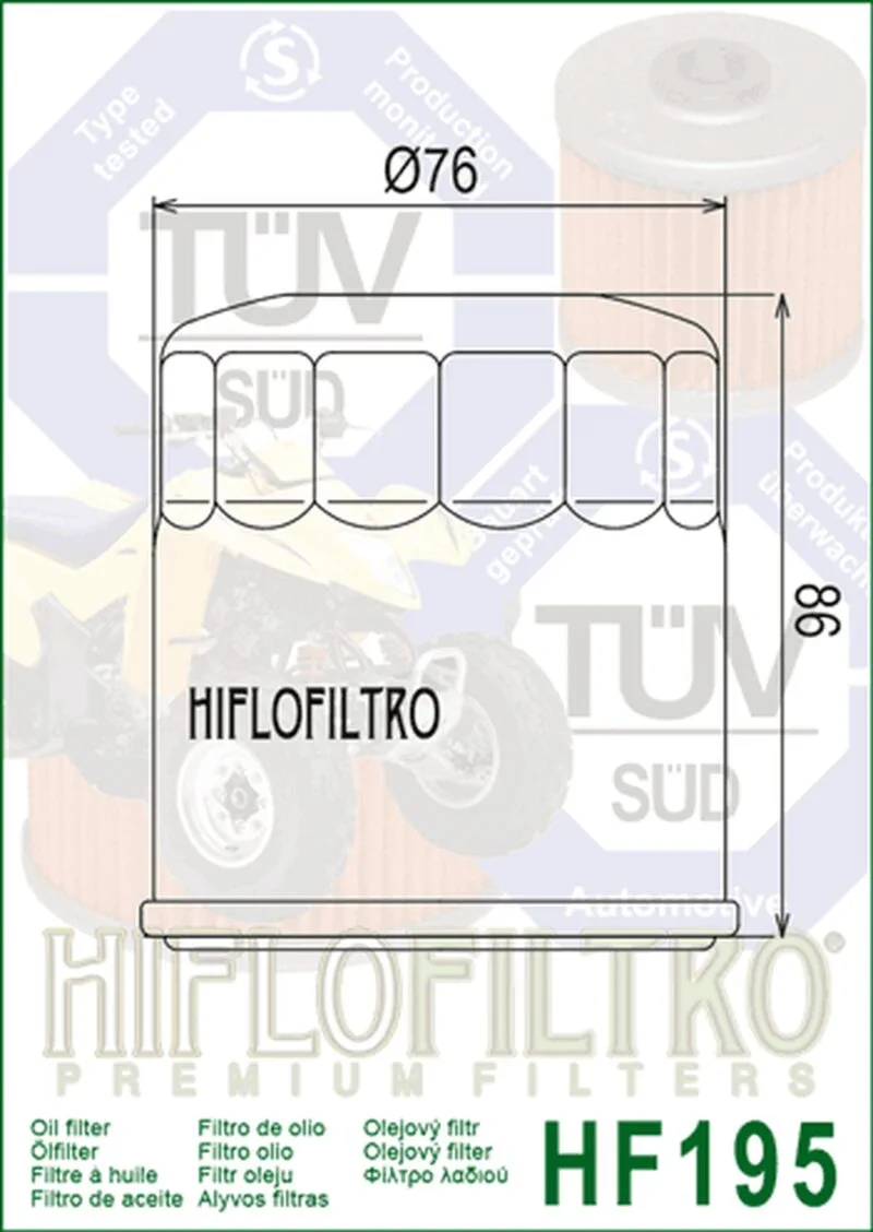 Hiflo Oljefilter HF195