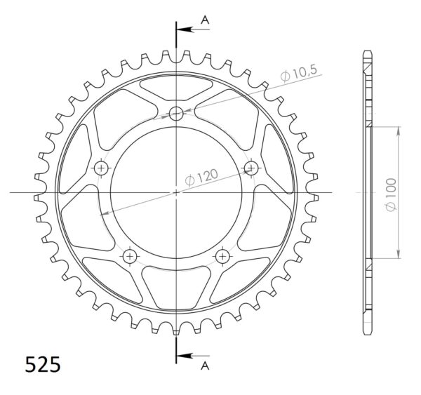 Supersprox Bakdrev Stål 702.42