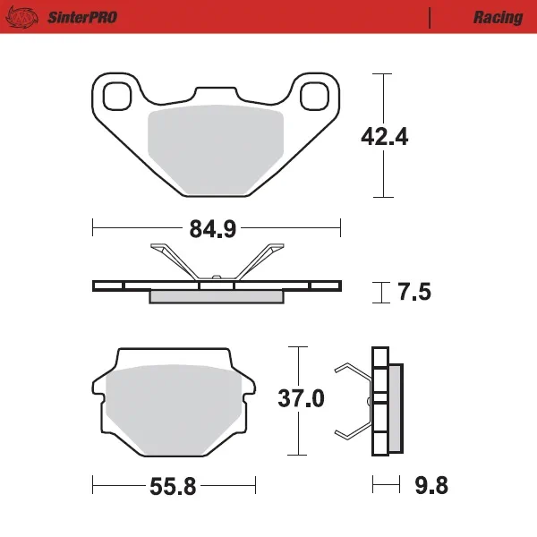 210623ca17a9a7d19ea0a8a2cbf73682fef2c83d_235_093311 Moto-Master Bromsklossats KTM: 125-250-300-350-500 LC4 600 TM: 125 April - Bromsbelägg
