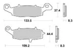 Sbs Bromsklossats Sintered - Bromsbelägg