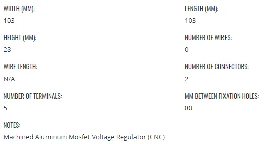 Kimpex HD Mosfet Voltregulator - Voltregulatorer