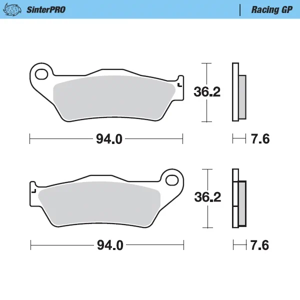 2275bc598f2f44f7ce4c3b8ca37a88d52951c11b_235_093012 Moto-Master Bromsklossats KTM: 125-200-250-300-350-440-500 All SX EXC Brembo - Bromsbelägg