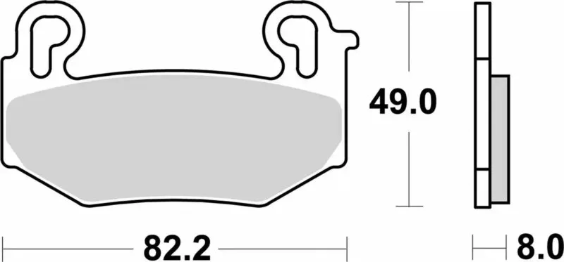 Sbs Bromsklossats Sintered - Bromsbelägg